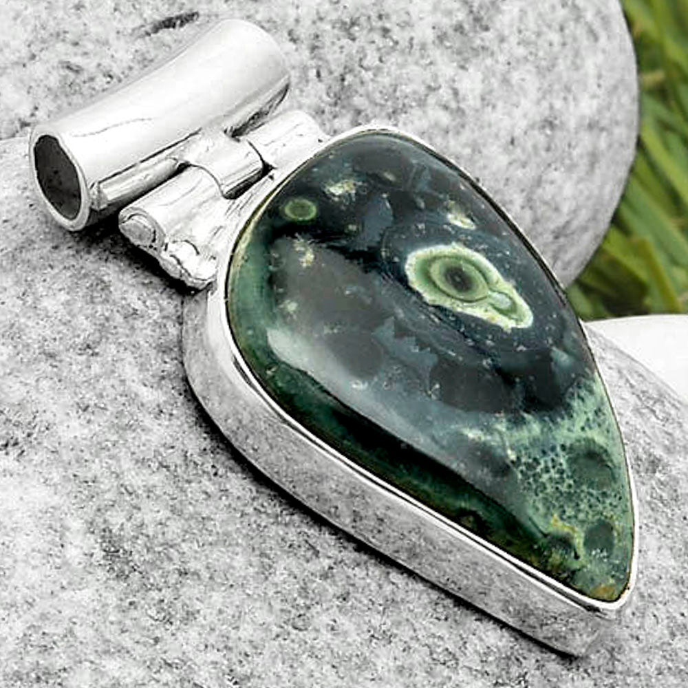 Natural Star Galaxy Jasper Pendant P-1621 SDP117182