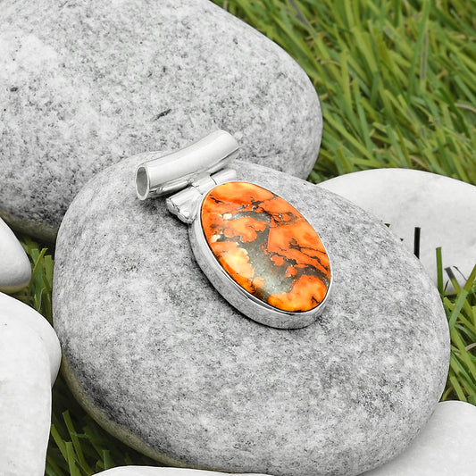 Natural Maligano Jasper - Indonesia Pendant P-1621 SDP117198