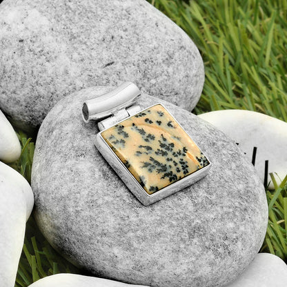 Natural Russian Honey Dendrite Opal Pendant P-1621 SDP117199