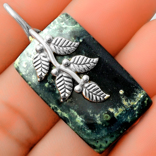 Leaves - Natural Star Galaxy Jasper Pendant P-1291 SDP117262