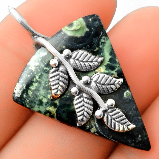 Leaves - Natural Star Galaxy Jasper Pendant P-1291 SDP117269