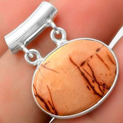 Natural Indian Paint Gemstone Pendant P-1198 SDP117290