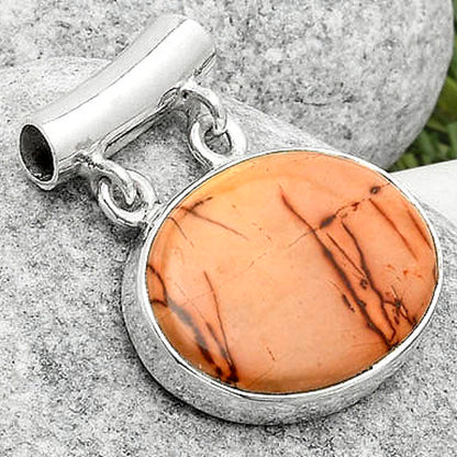 Natural Indian Paint Gemstone Pendant P-1198 SDP117290