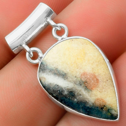 Natural Indian Blanket Jasper Pendant P-1198 SDP117317