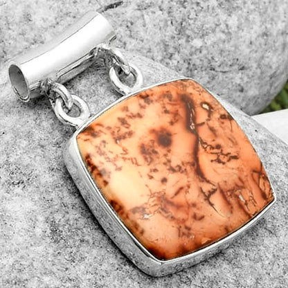 Natural Indian Paint Gemstone Pendant P-1198 SDP117325