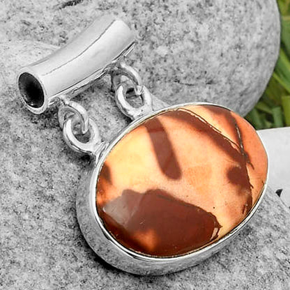 Natural Indian Paint Gemstone Pendant P-1198 SDP117326