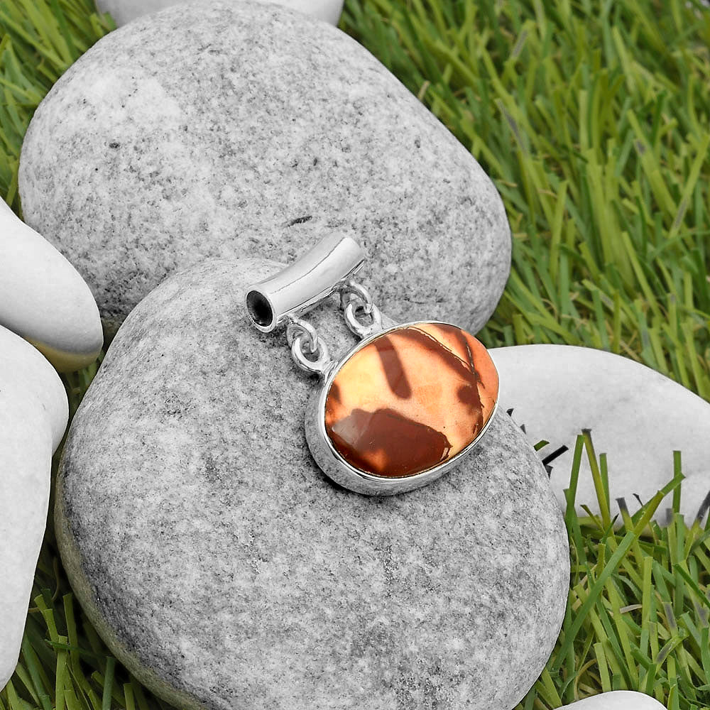 Natural Indian Paint Gemstone Pendant P-1198 SDP117326