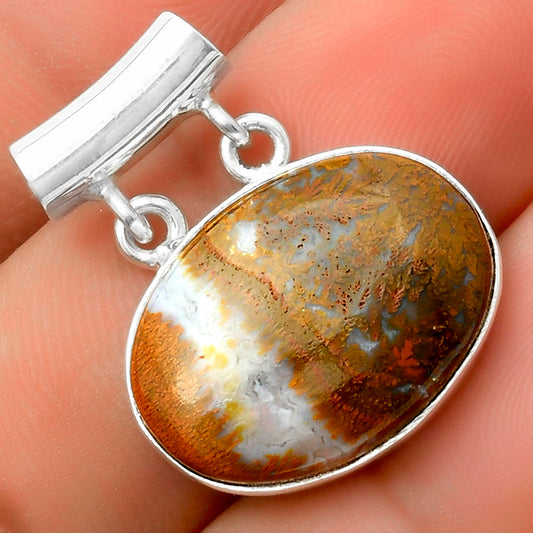 Natural Red Moss Agate Pendant P-1198 SDP117331