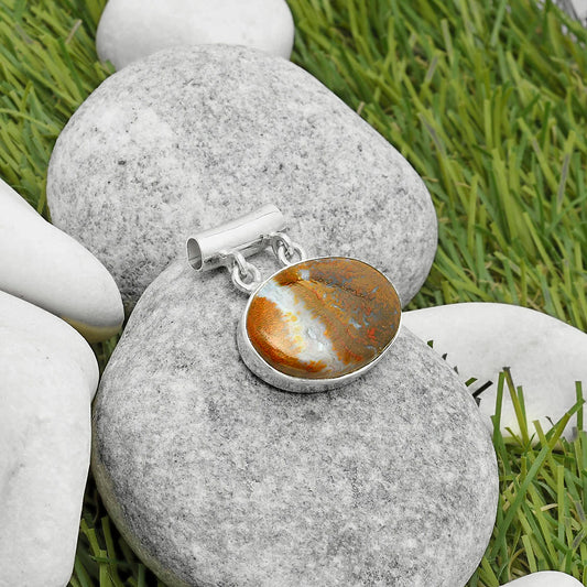 Natural Red Moss Agate Pendant P-1198 SDP117331