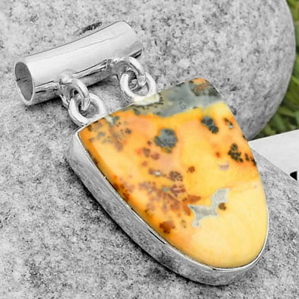 Natural Maligano Jasper - Indonesia Pendant P-1198 SDP117333