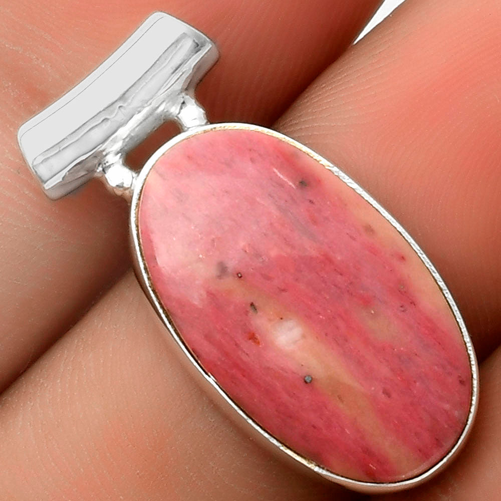 Natural Pink Tulip Quartz Pendant P-1259 SDP117430