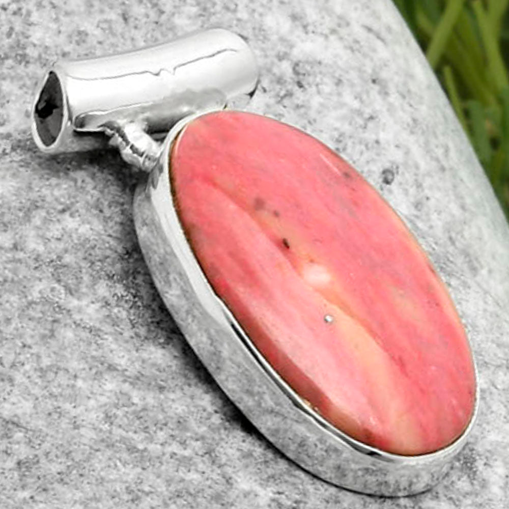 Natural Pink Tulip Quartz Pendant P-1259 SDP117430