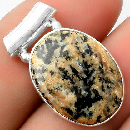 Natural Russian Honey Dendrite Opal Pendant P-1259 SDP117442