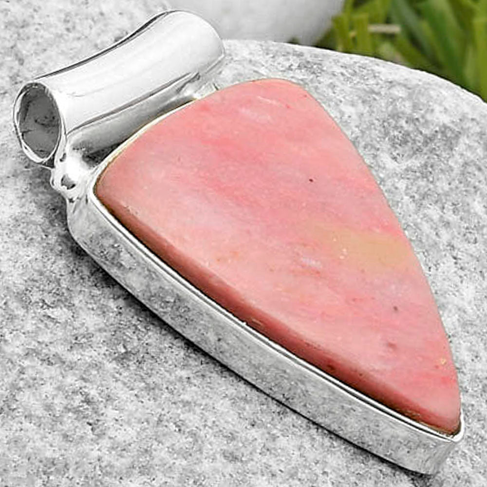 Natural Pink Tulip Quartz Pendant P-1259 SDP117453