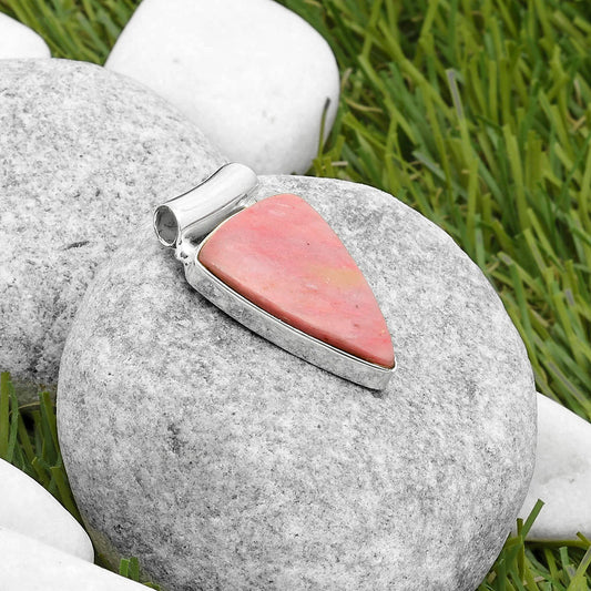 Natural Pink Tulip Quartz Pendant P-1259 SDP117453