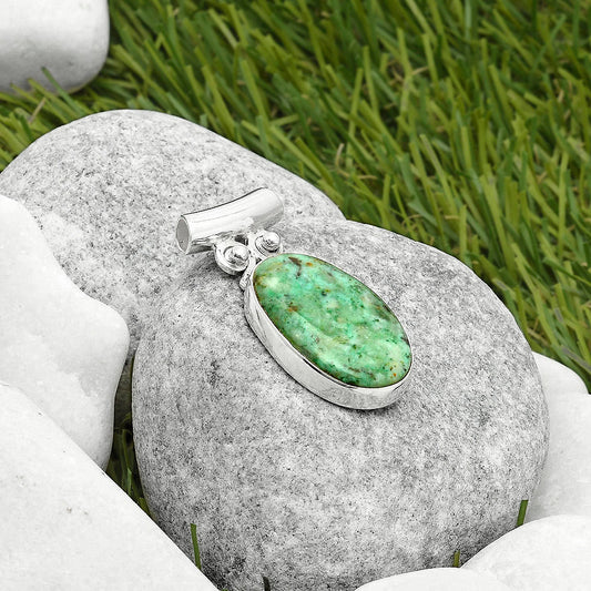 Natural Larsonite Jasper Pendant P-1597 SDP117543