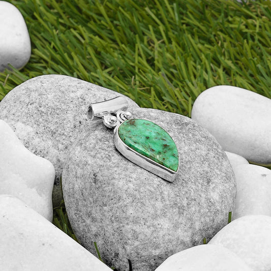 Natural Larsonite Jasper Pendant P-1597 SDP117549