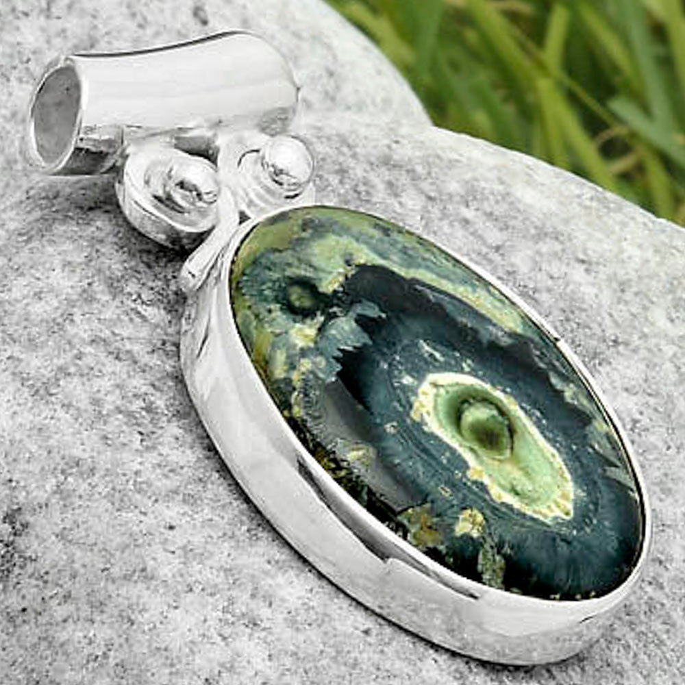 Natural Star Galaxy Jasper Pendant P-1597 SDP117556