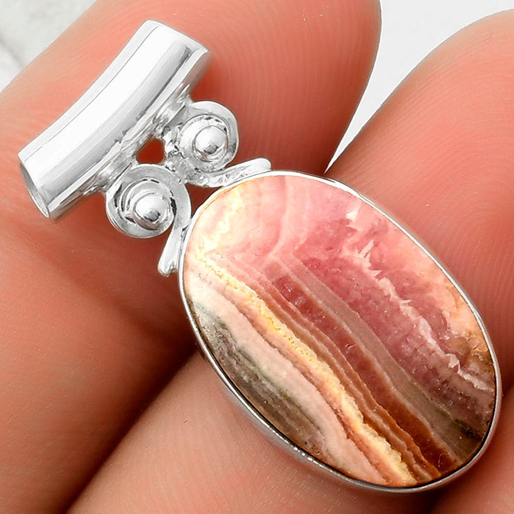 Natural Rhodochrosite Argentina Pendant P-1597 SDP117558