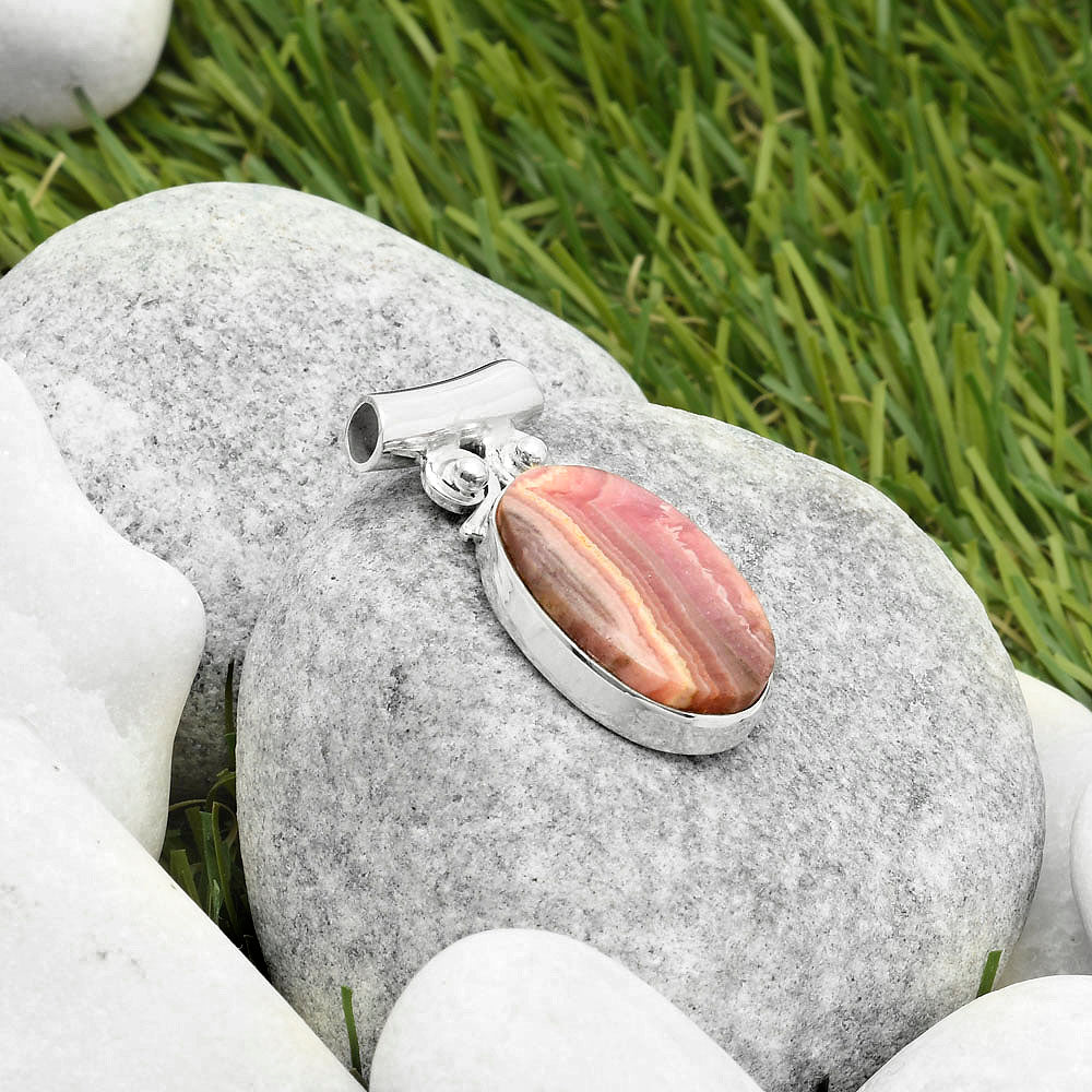 Natural Rhodochrosite Argentina Pendant P-1597 SDP117558
