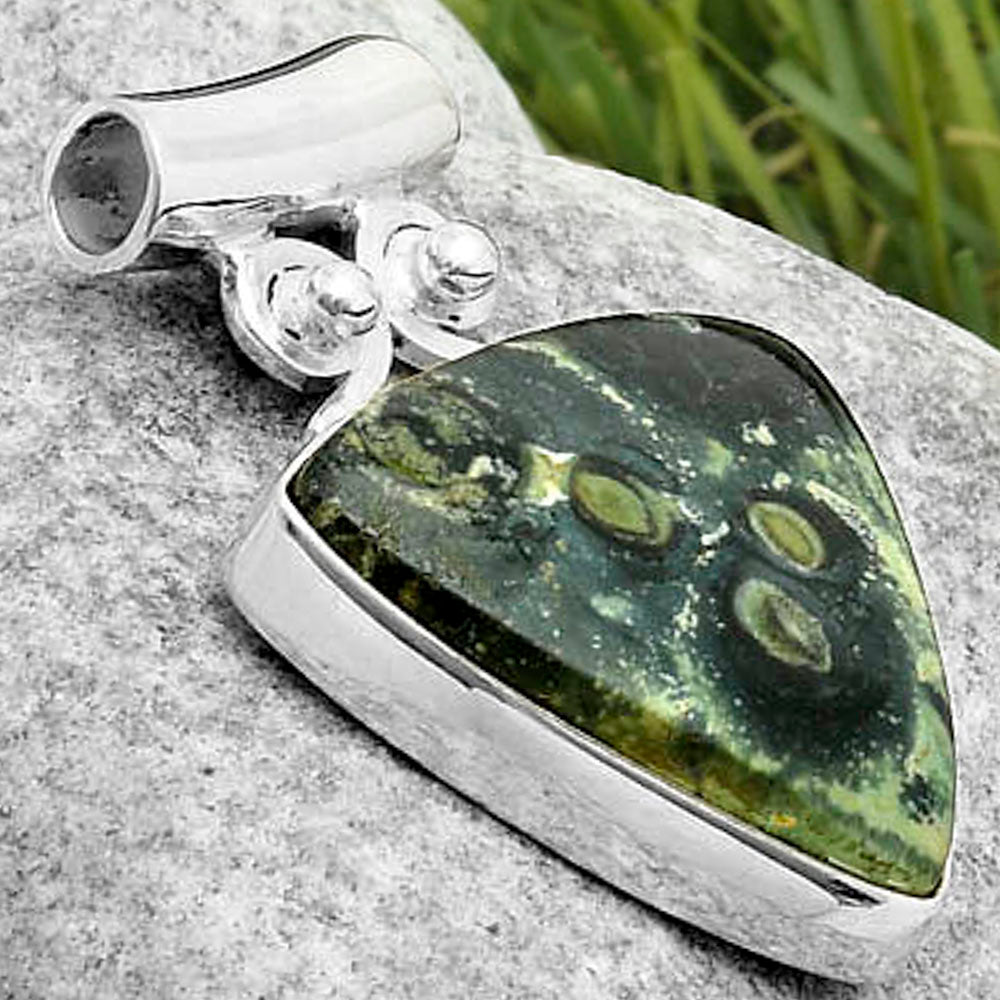 Natural Star Galaxy Jasper Pendant P-1597 SDP117562