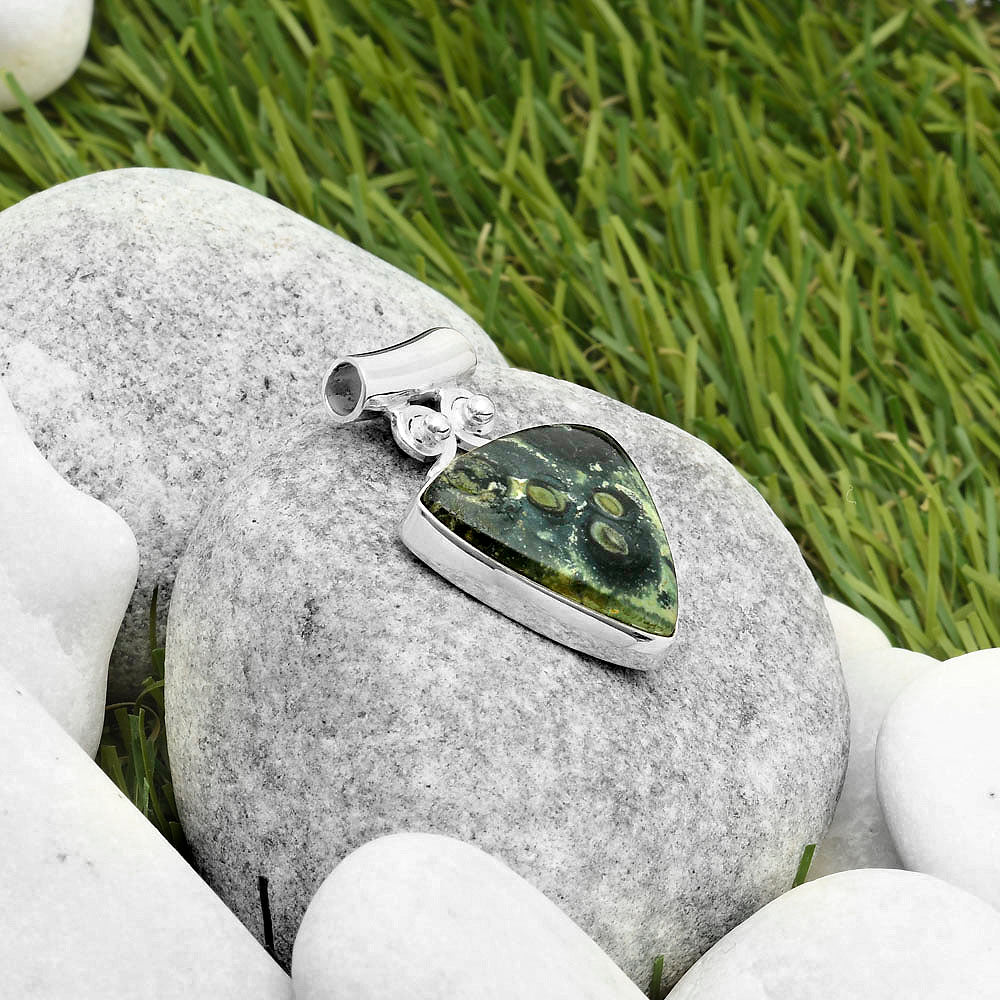 Natural Star Galaxy Jasper Pendant P-1597 SDP117562
