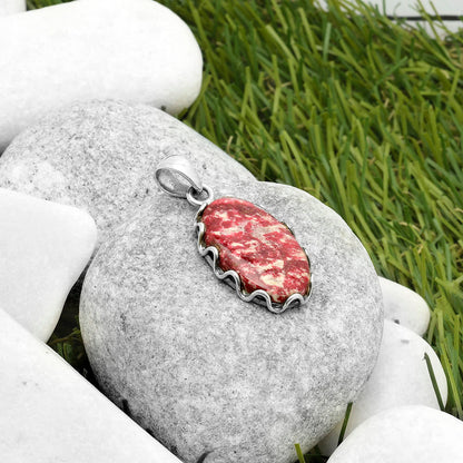 Natural Pink Thulite - Norway Pendant P-1624 SDP117577