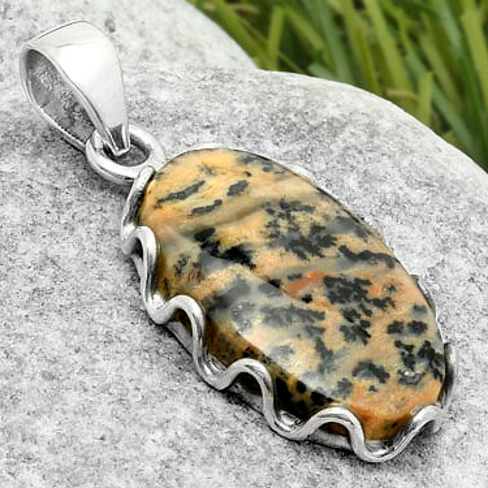 Natural Russian Honey Dendrite Opal Pendant P-1624 SDP117578