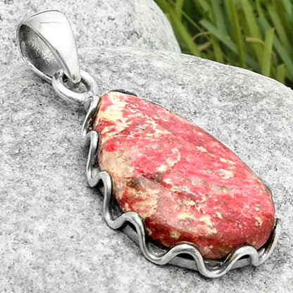 Natural Pink Thulite - Norway Pendant P-1624 SDP117589