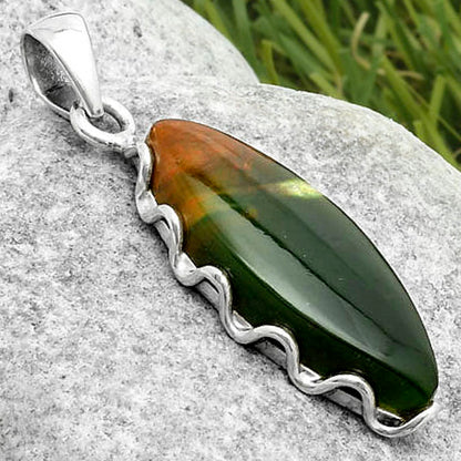 Natural Chrome Chalcedony Pendant P-1624 SDP117591