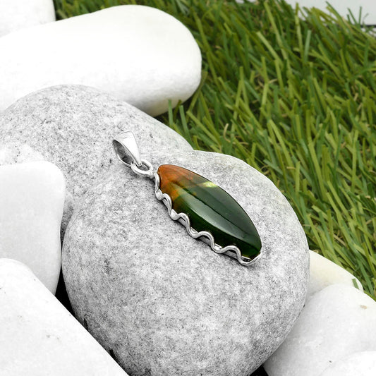 Natural Chrome Chalcedony Pendant P-1624 SDP117591