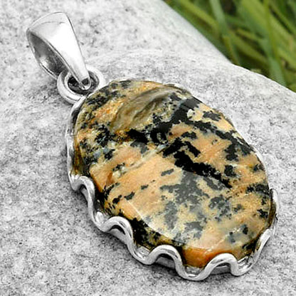 Natural Russian Honey Dendrite Opal Pendant P-1624 SDP117606