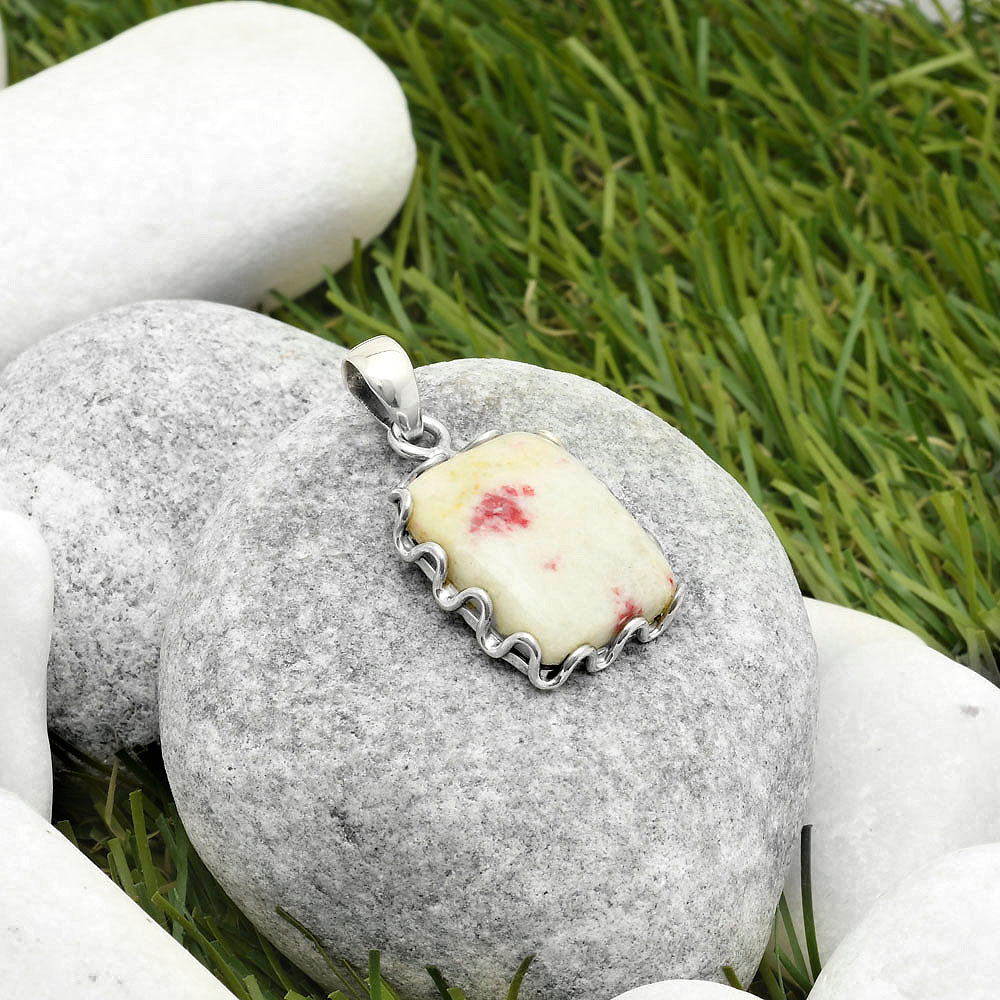 Natural Cinnabar Pendant P-1624 SDP117607