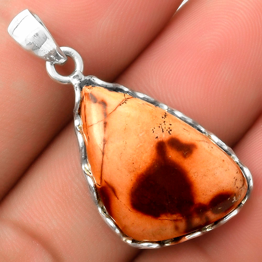 Natural Indian Paint Gemstone Pendant P-1624 SDP117608