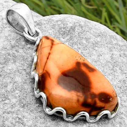 Natural Indian Paint Gemstone Pendant P-1624 SDP117608