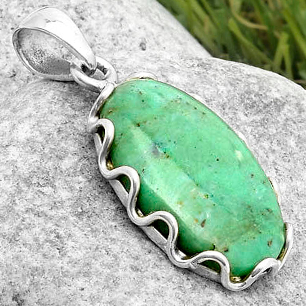Natural Larsonite Jasper Pendant P-1624 SDP117622