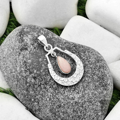 Natural Pink Scolecite Pendant P-1343 SDP118140