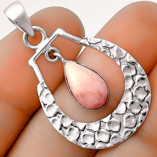 Natural Pink Scolecite Pendant P-1343 SDP118142