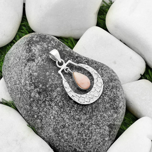 Natural Pink Scolecite Pendant P-1343 SDP118142