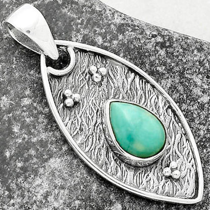 Natural Turquoise Magnesite Pendant P-1524 SDP118146