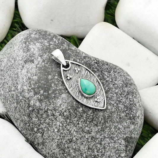 Natural Turquoise Magnesite Pendant P-1524 SDP118146