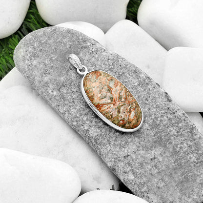 Natural Leopard Skin Jasper Pendant P-1001 SDP118216