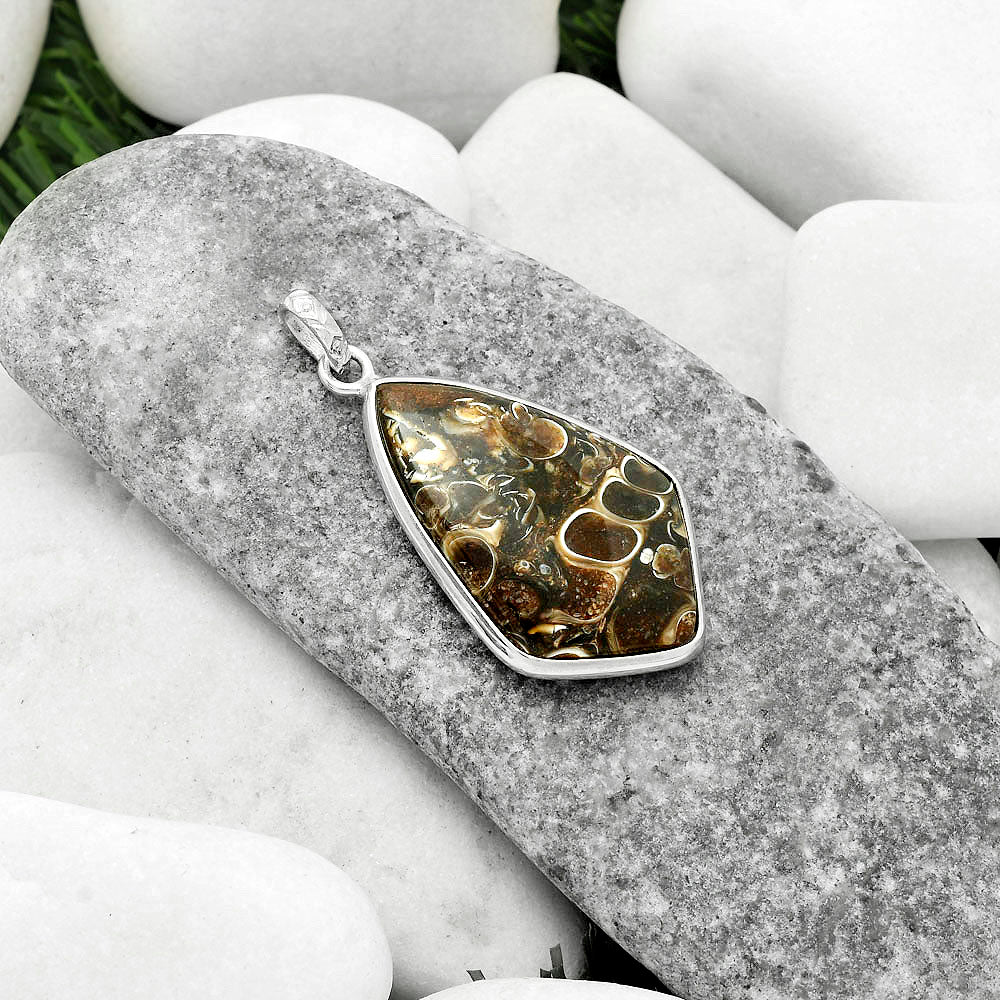 Natural Turtella Jasper - USA Pendant P-1001 SDP118229