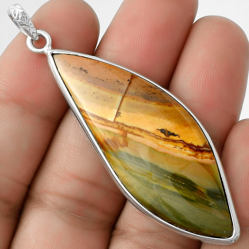 Natural Polygram Jasper Pendant P-1001 SDP118239