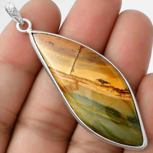 Natural Polygram Jasper Pendant P-1001 SDP118239