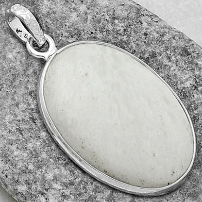 Natural White Scolecite Pendant P-1001 SDP118248