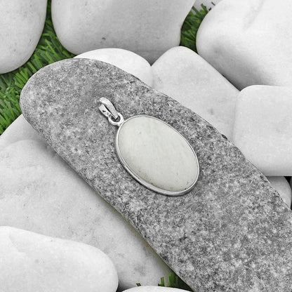 Natural White Scolecite Pendant P-1001 SDP118248