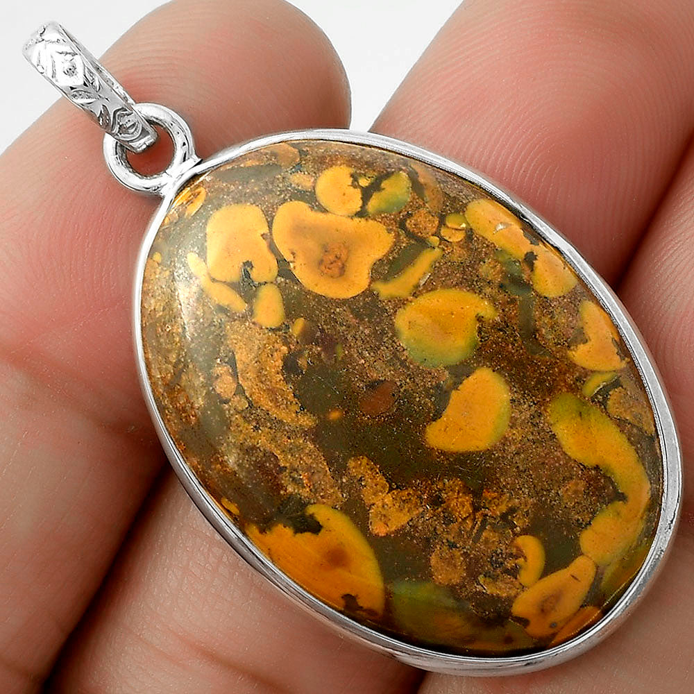 Natural Bamboo Jasper Pendant P-1001 SDP118296