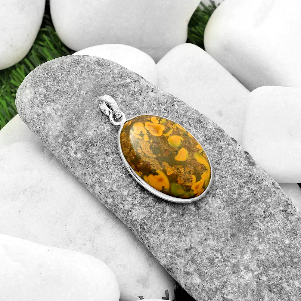 Natural Bamboo Jasper Pendant P-1001 SDP118296
