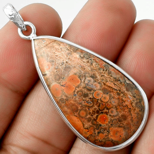Natural Leopard Skin Jasper Pendant P-1001 SDP118303